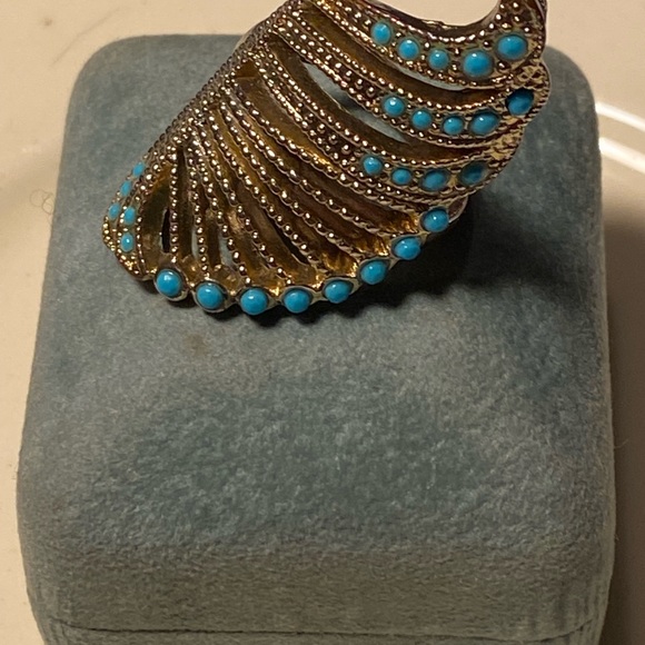 ๐ Turquoise imitation beautiful wing ring. - Picture 7 of 7